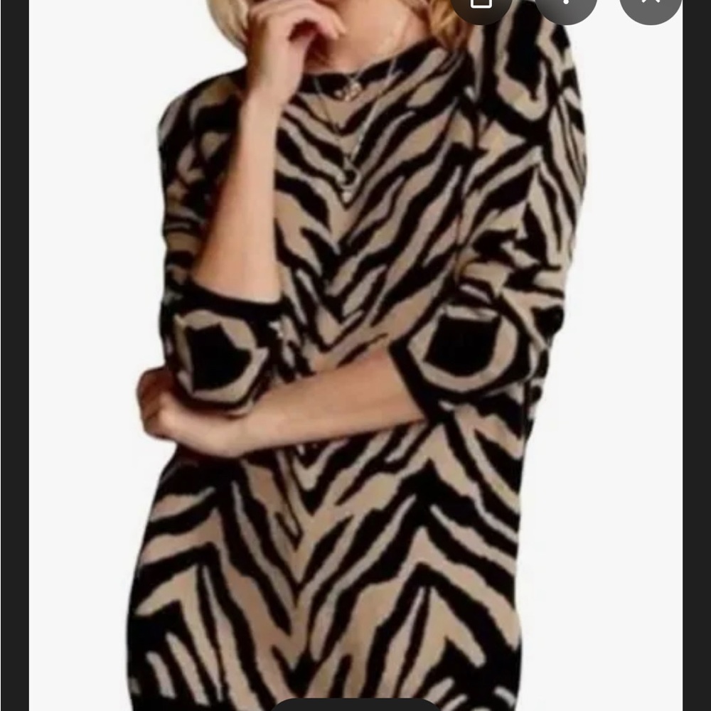 CABi #3884 Zebra Print Women's Sweater